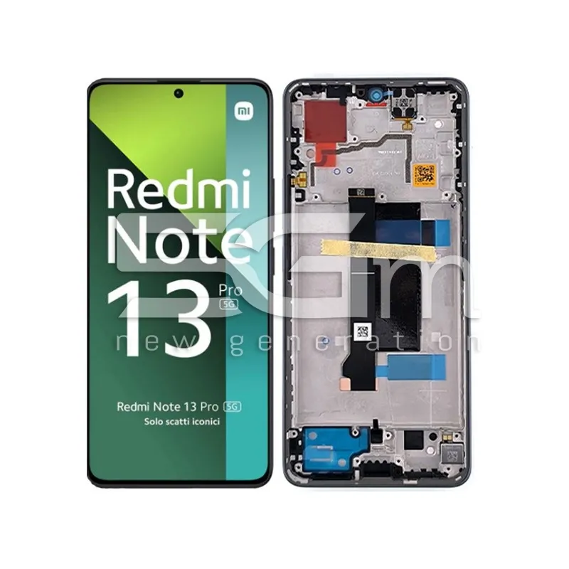 Xiaomi Redmi Note 13 Pro 5G Kijelző + Keret Kék Ori | 5G-M