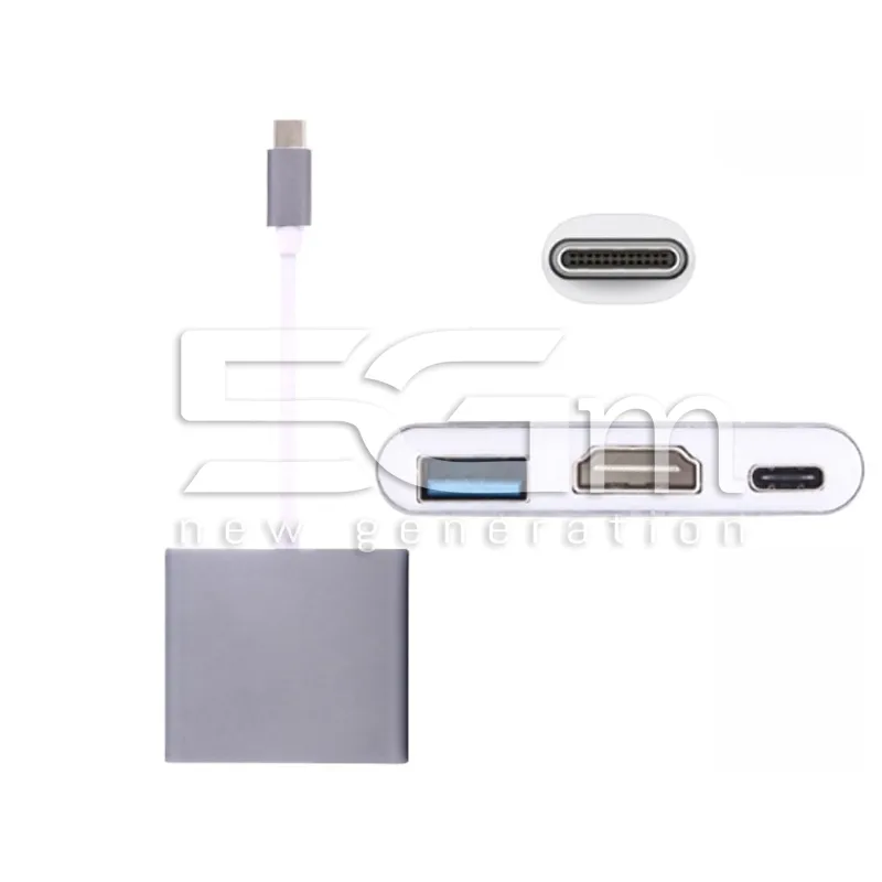 Hub Adattatore USB-C 3-in-1 HDMI 4K USB 3.0 PD | 5G-M