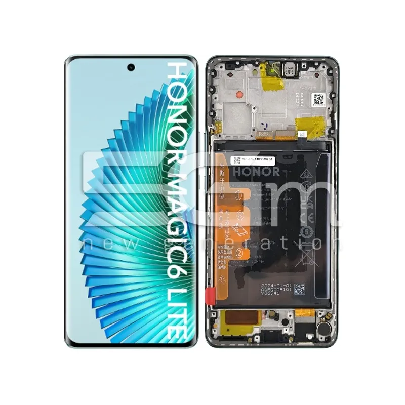 LCD + Frame Emerald Green + Batteria Huawei Honor Magic6 Lite Ori | Store Online 5G-M