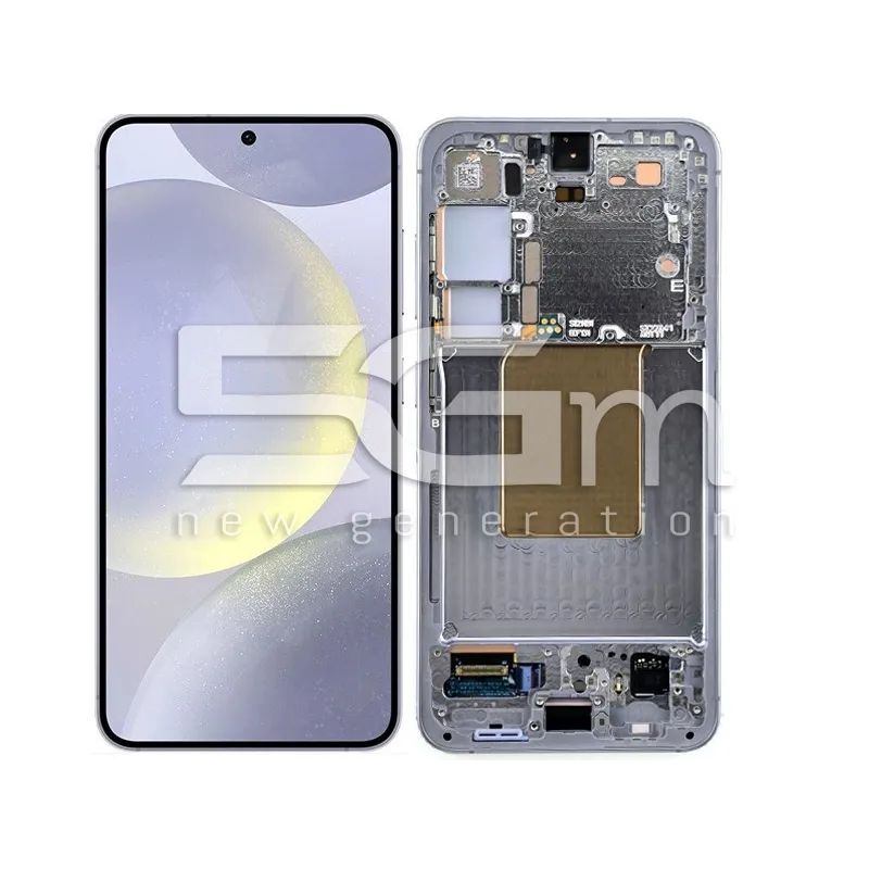 Écran Tactile + Châssis Sapphire Blue Samsung S24 5G Ori | 5G-M