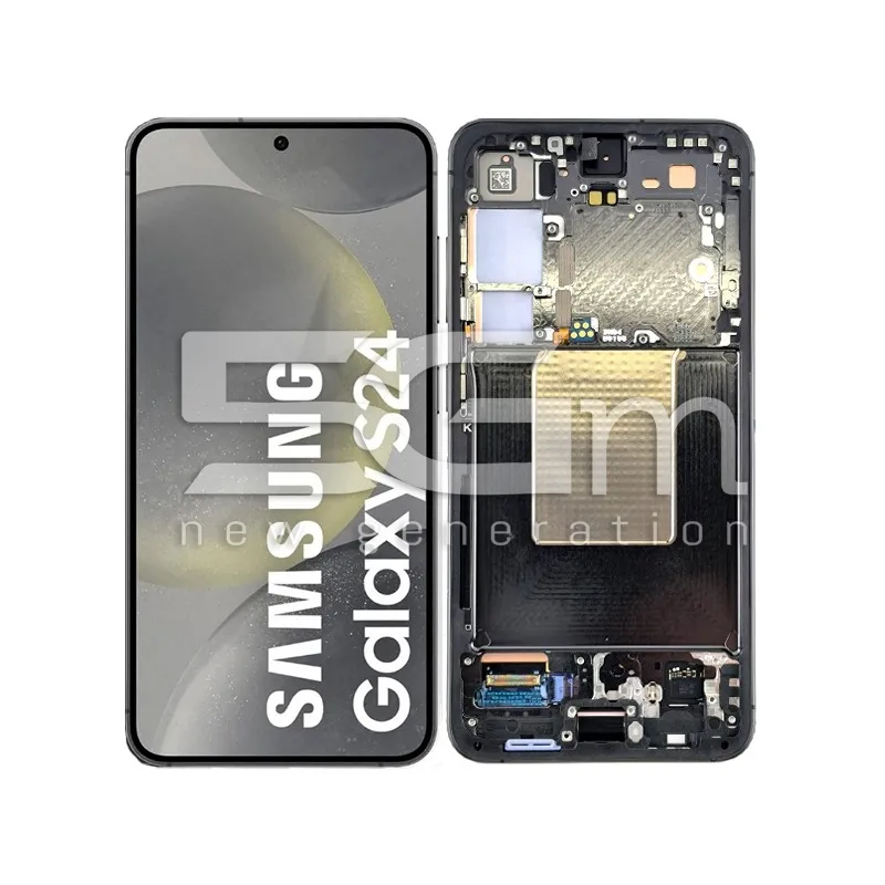Écran Tactile + Châssis Onyx Black Samsung S24 5G Ori | 5G-M