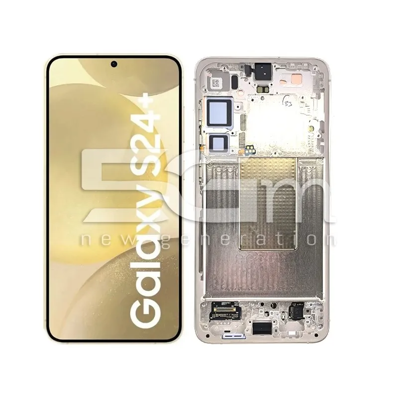 Érintőkijelző + Keret Amber Yellow Samsung S24+ 5G Ori | 5G-M Webáruház