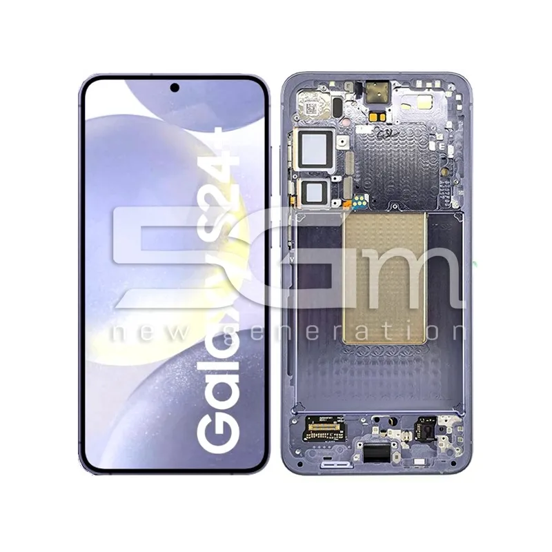 Ecrã Táctil + Ramă Violet Cobalt Samsung S24+ 5G Ori | 5G-M