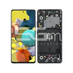 Display Touch + Frame Black Samsung SM-A516 A51 5G Ori