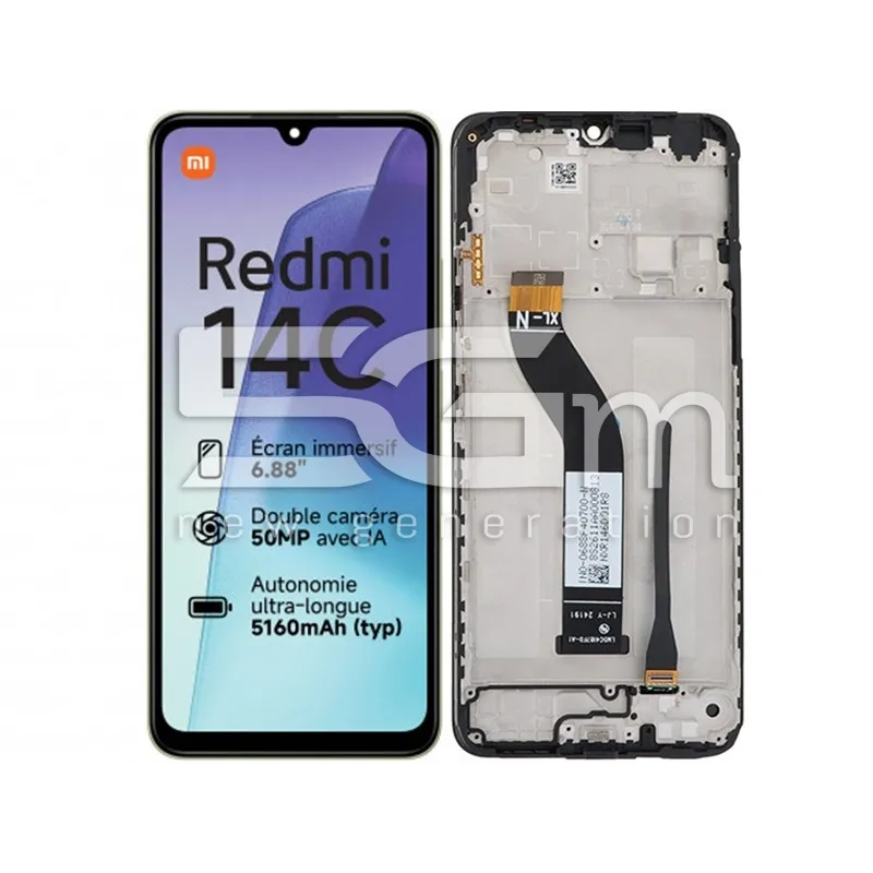 Display Touch + Frame Midnight Black Xiaomi Redmi 14C (IPS) | Store Online 5G-M