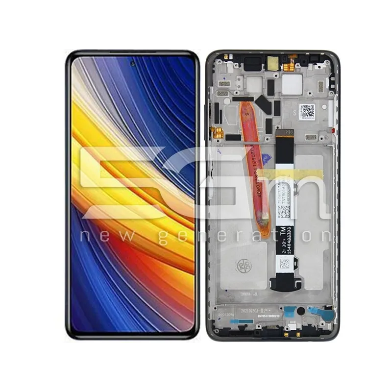 Display Touch + Frame Blue Xiaomi Poco X3 Pro Ori | Store Online 5G-M