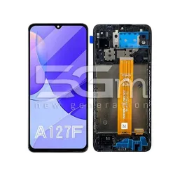 LCD + Рамка Черна Samsung SM-A127 A12 (IPS) Flex Оранжев | Онлайн магазин 5G-M