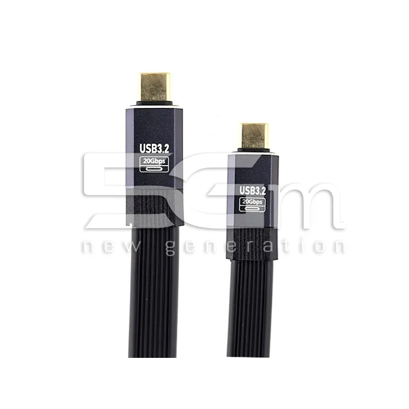 Fast Charge Cable Type-C To Type-C 0.8M 100W 20Gbps USB 3.2 | Loja Online 5G-M