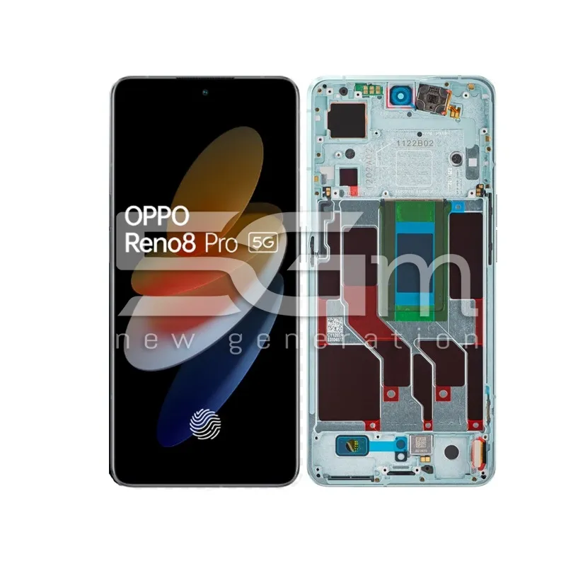 Display Touch + Frame Green OPPO Reno 8 PRO 5G Ori | Store Online 5G-M