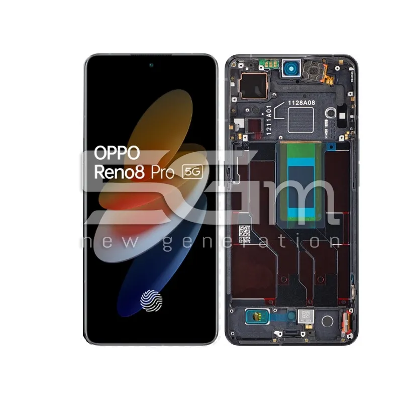Display Touch + Frame Black OPPO Reno 8 PRO 5G Ori | Store Online 5G-M