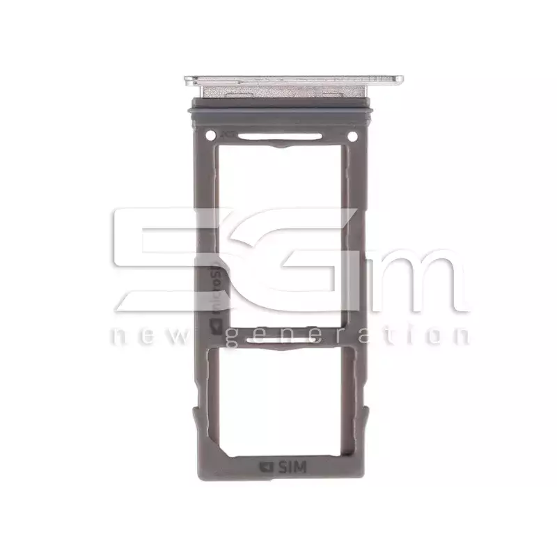Support Dual Sim Card + Micro SD Branco Samsung SM-G975 S10 Plus