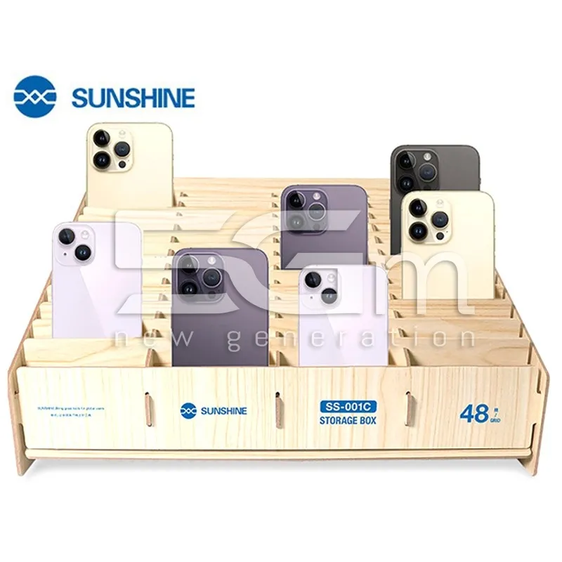 Sunshine SS-001C Organizer 48 Posti | Box Stoccaggio Smartphone | 5G-M