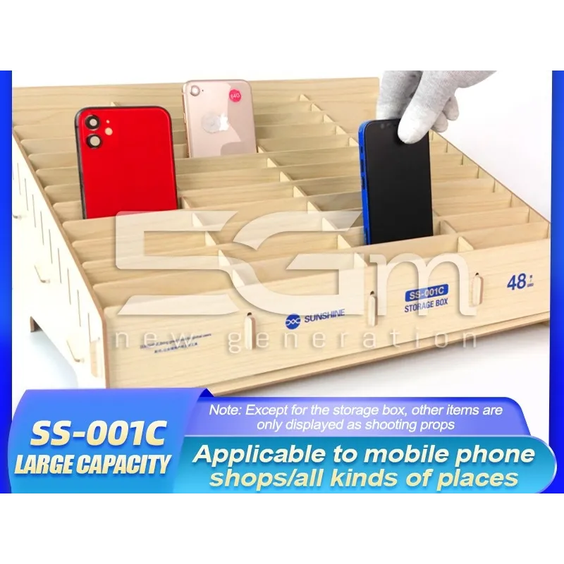 Sunshine SS-001C Smartphone Organizer Storage Box (48 Compartments)