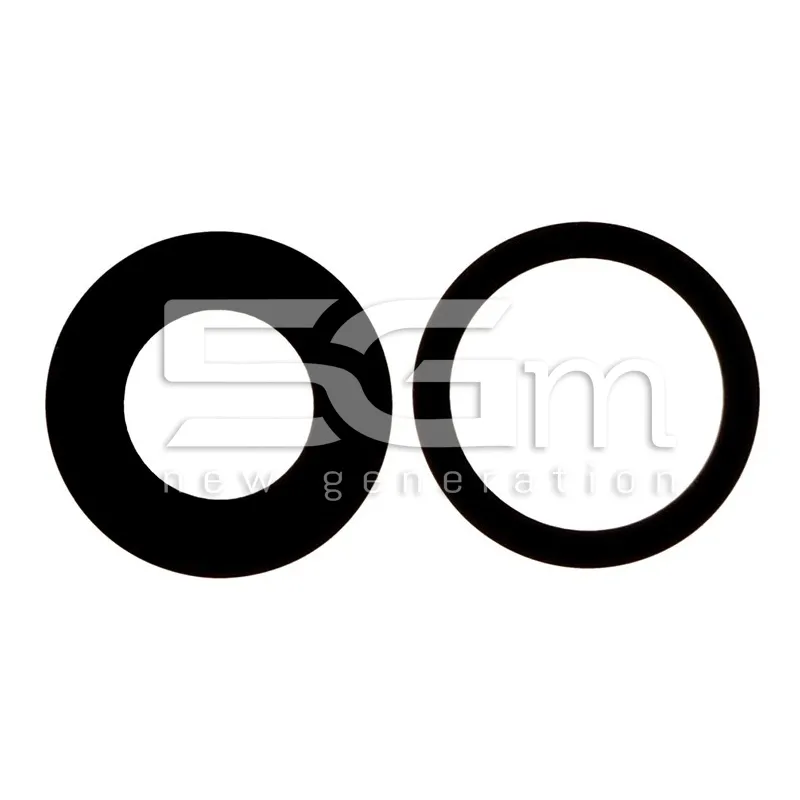 Vetrini Camera Posteriore Black + Adesivi iPhone 16 - 16 Plus | Store Online 5G-M