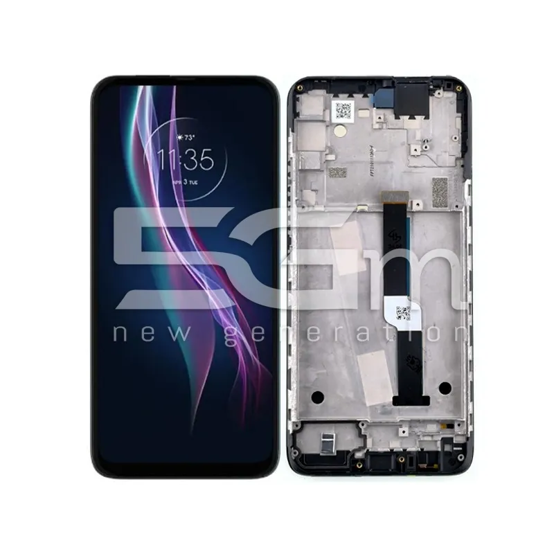 Écran Tactile + Cadre Noir Motorola One Fusion+ (IPS) | 5G-M