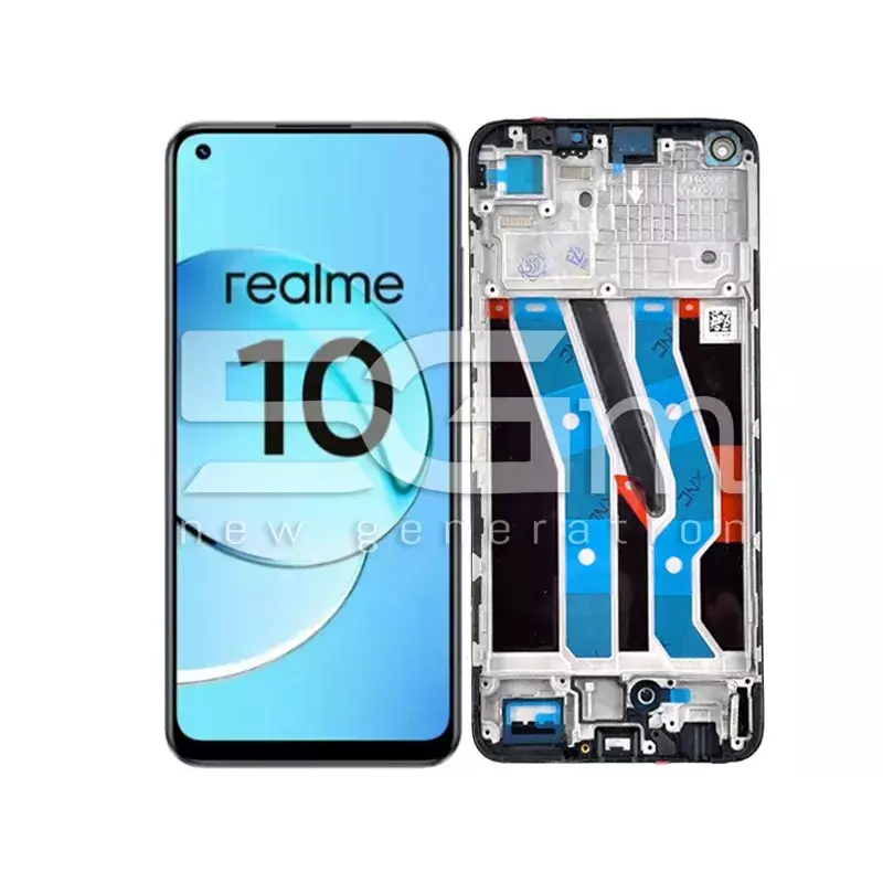 Display Touch + Frame Black Realme 10 4G (PULLED)