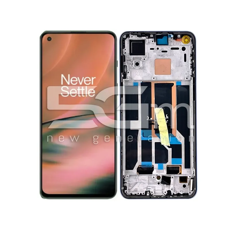 Display Touchscreen + Rahmen Sierra Grey OnePlus Nord 2 5G (OLED) | 5G-M