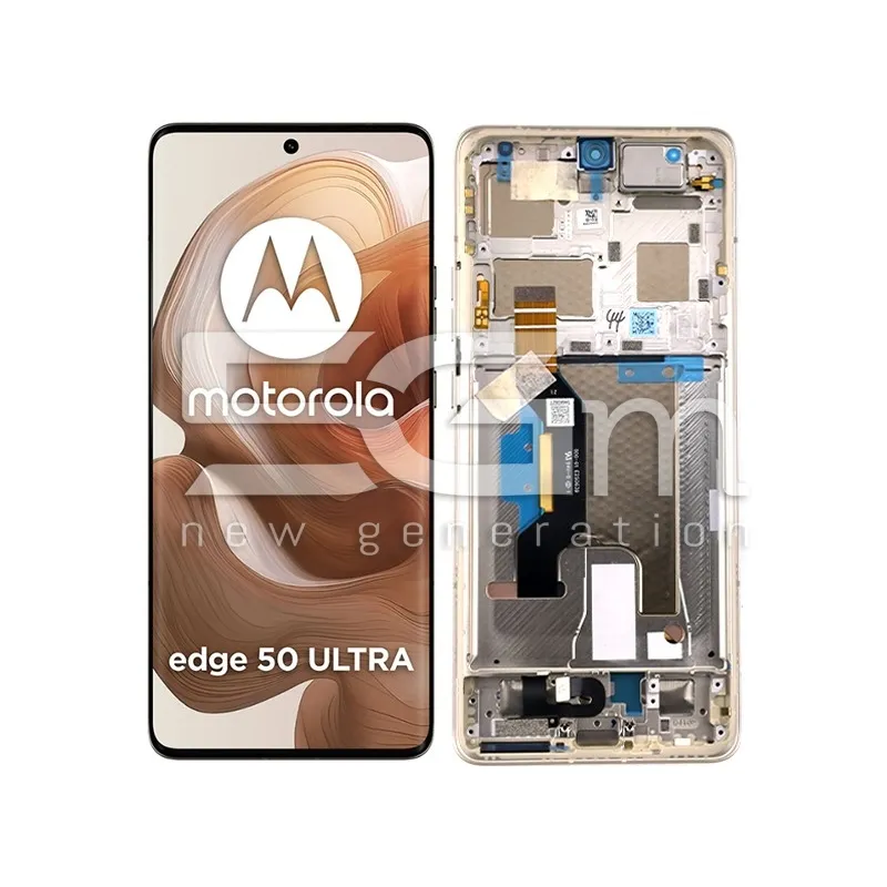 Écran Tactile + Châssis Nordic Wood Motorola Edge 50 Ultra Ori | 5G-M