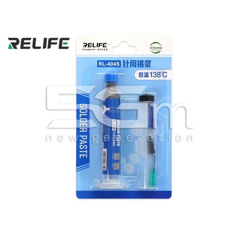 Pasta Saldante RELIFE RL-404S 138°C 10cc | 5G-M
