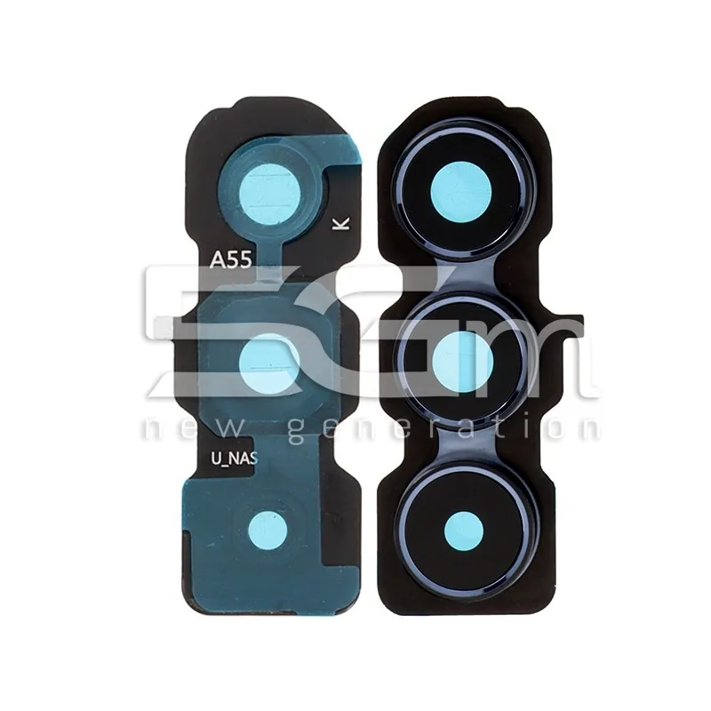 Hinteres Kamera Glas + Rahmen Navy Blau Samsung A55 5G | 5G-M