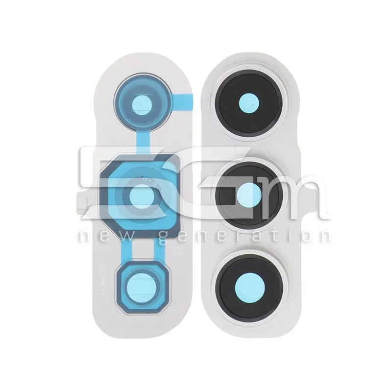 Vetrino Camera Posteriore + Frame Silver Samsung SM-S721 S24 FE | Store Online 5G-M