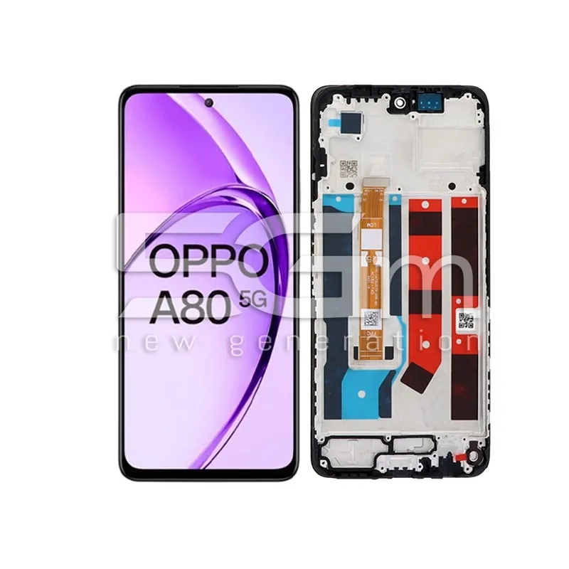 Display Touch + Frame Black OPPO A80 (PULLED) | Store Online 5G-M