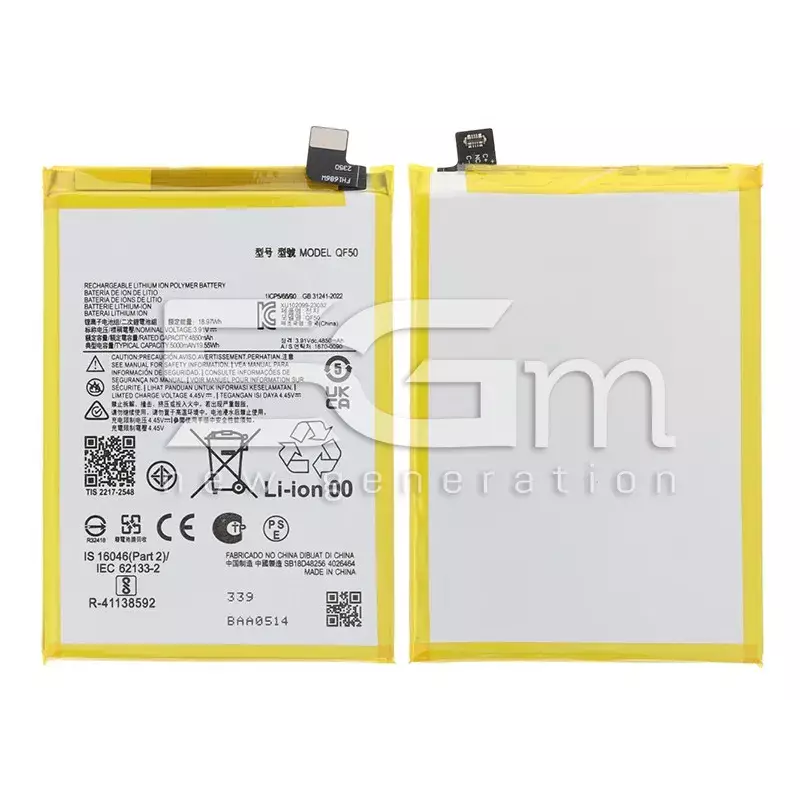 Batteria QF50 5000mAh Moto G04 No Logo