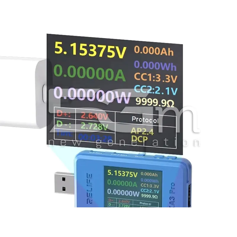 Relife RL-XA3 PRO Tester USB Inteligent | 5G-M