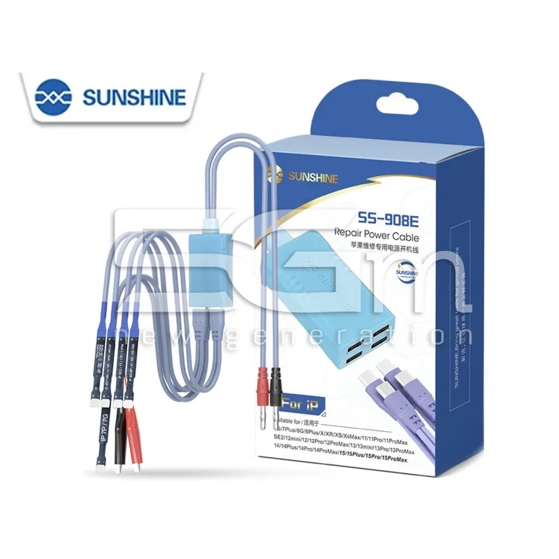 Sunshine SS-908E Set Cavo Alimentazione iPhone 7 - 16 Pro Max | Store Online 5G-M