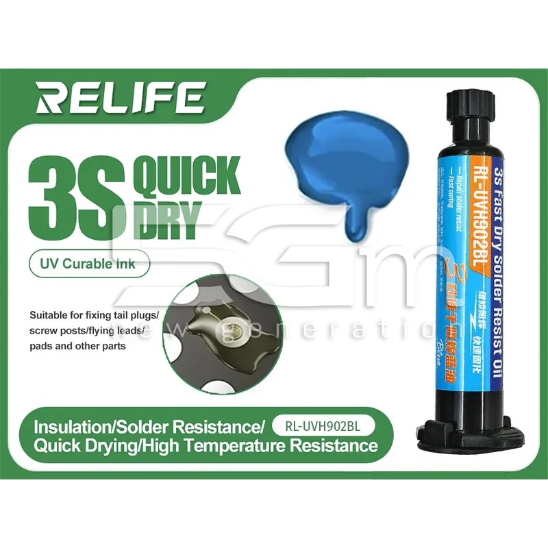 RELIFE RL- UVH902BL Pasta Polimerizzazione UV in 3 Secondi Blu | Store Online 5G-M