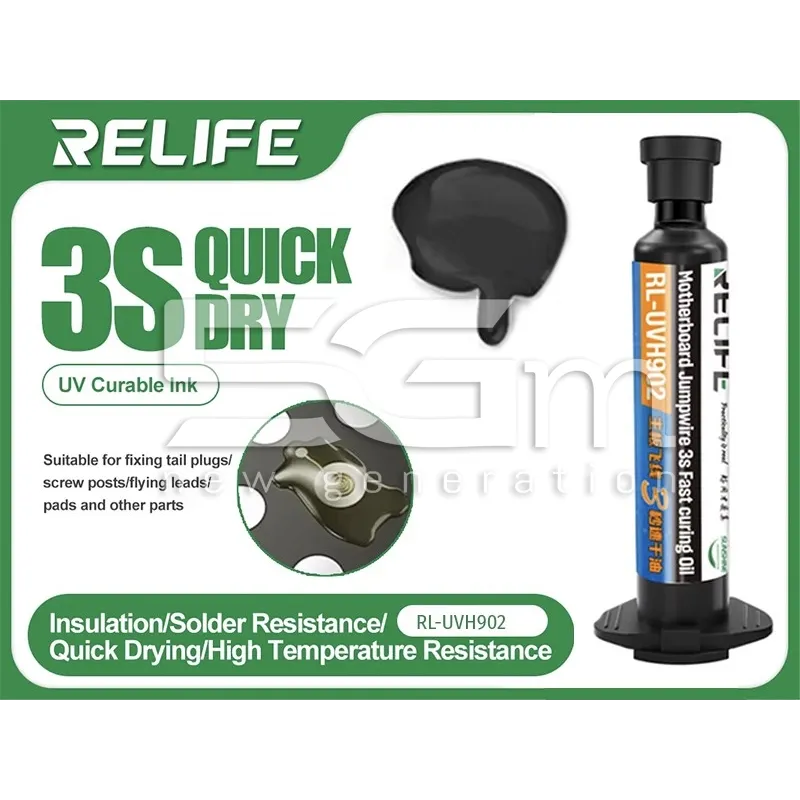 RELIFE RL- UVH902 Pasta Polimerizzazione UV in 3 Secondi Nera | Store Online 5G-M
