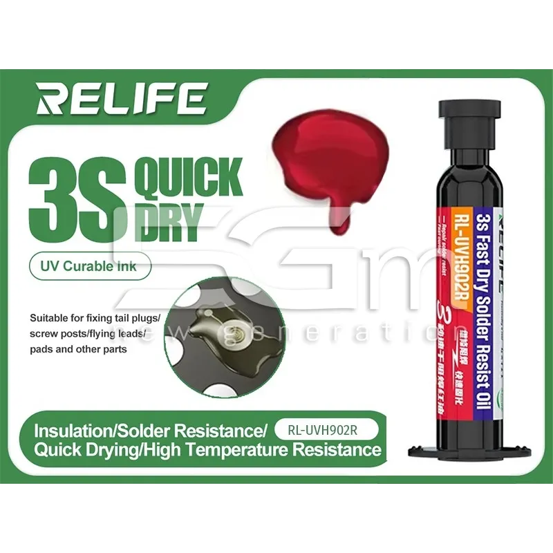 RELIFE RL- UVH902R UV-Härtungspaste in 3 Sekunden Rot | 5G-M.com