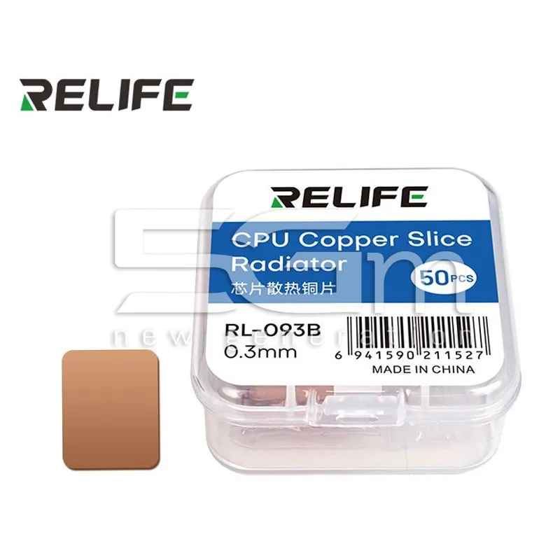 RELIFE RL-093B – Copper CPU Heatsinks 0.3mm (50 PCS) | 5G-M Online Store
