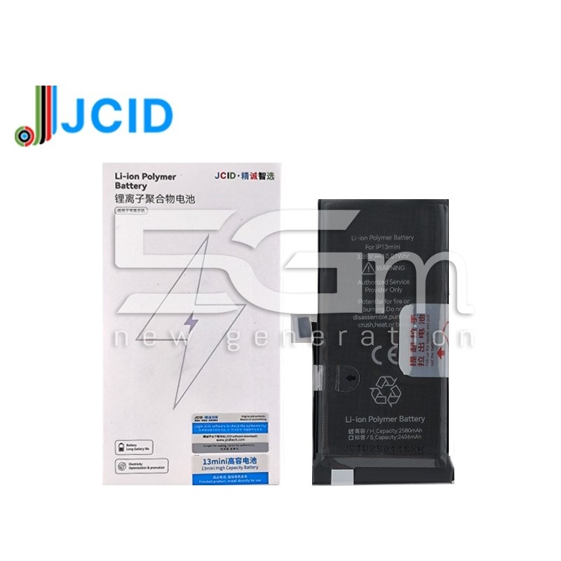 JCID Batteria iPhone 13 Mini High Capacity 2580mAh