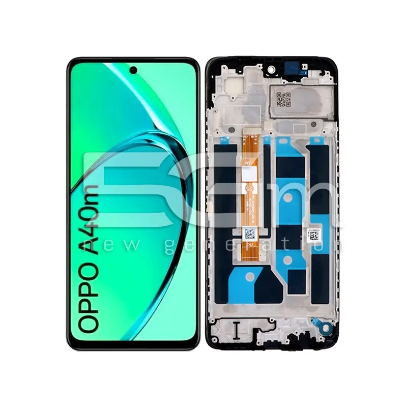Écran Tactile + Cadre Noir OPPO A40 - A40m (DÉMONTÉ) | 5G-M
