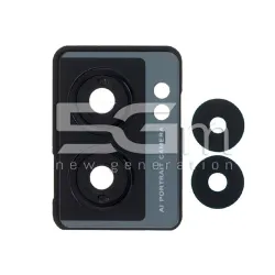Rear Camera Lens + Frame Midnight Black OPPO A77 5G