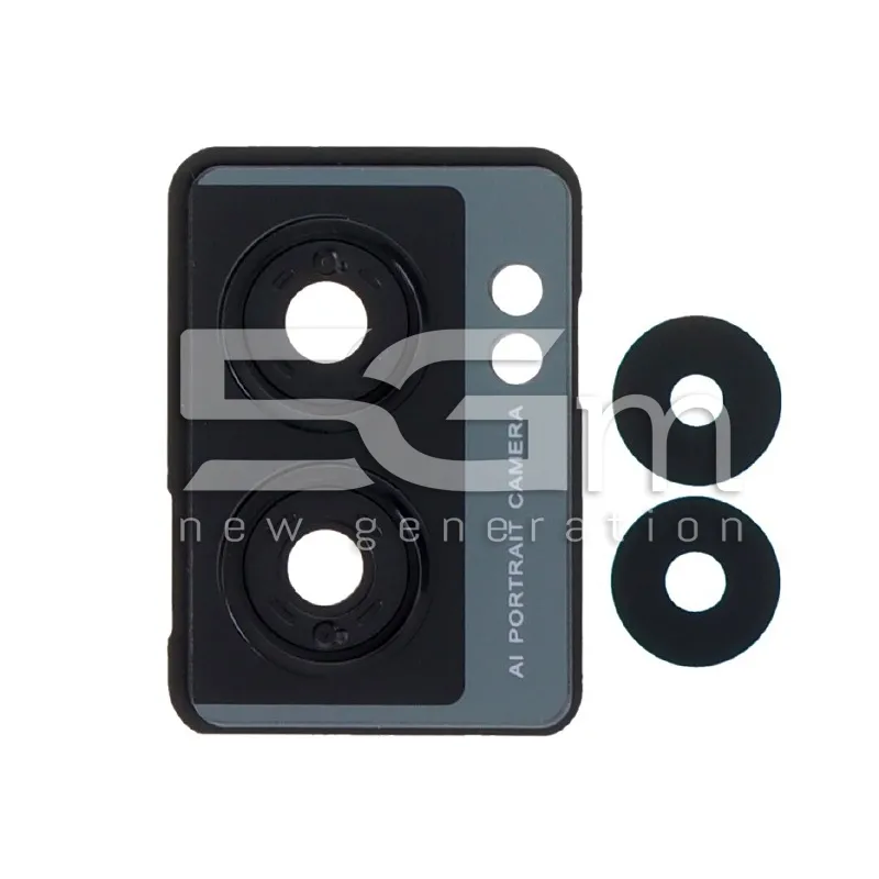 Vetrini Camera Posteriore + Frame Midnight Black OPPO A77 5G | Store Online 5G-M