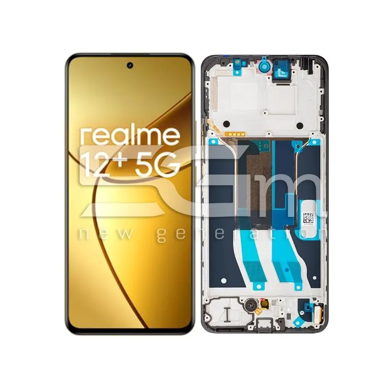 Display Touch + Frame Black Realme 12+ 5G Ori | Store Online 5G-M
