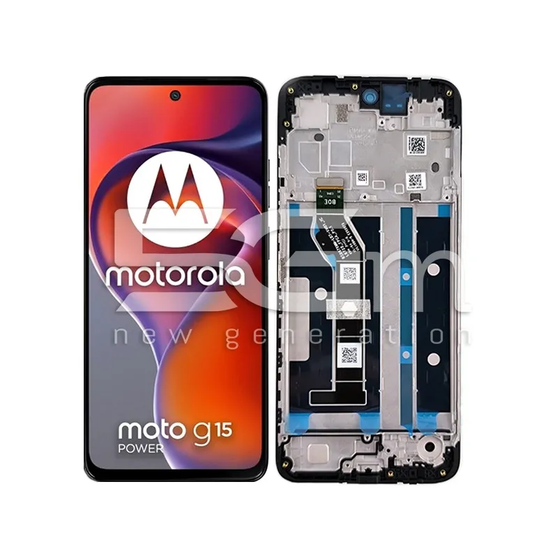 Touchscreen Display + Rahmen Black Moto G15 Power Ori | 5G-M Shop