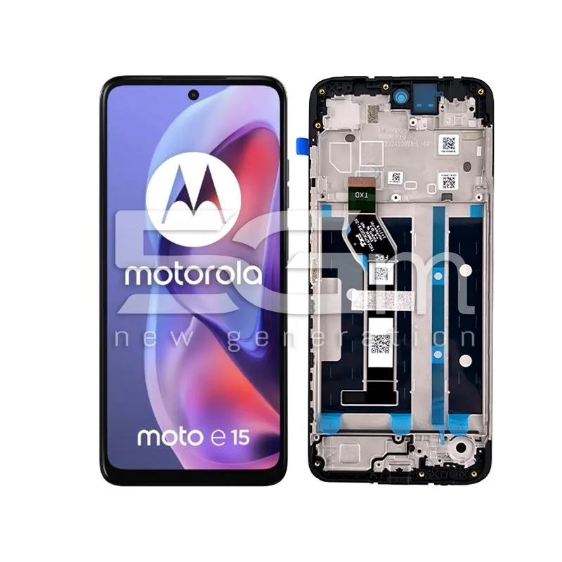 Display Touch + Frame Black Moto E15 Ori | Store Online 5G-M