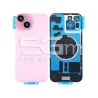 Retro Cover Pink + Holder + Magnetism Ring iPhone 15 No Logo | Store Online 5G-M