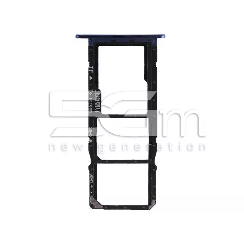 Sim Card + Micro SD Tray Blue Huawei Y6 2018