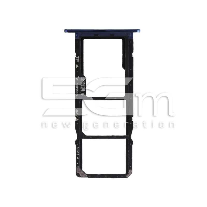 Tiroir Carte SIM + Micro SD Bleu Huawei Y6 2018 | 5G-M