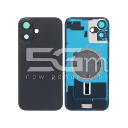 Retro Cover Black + Holder + Magnetism Ring iPhone 16 Plus No Logo | Store Online 5G-M