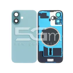 Retro Cover Teal + Holder + Magnetism Ring iPhone 16 No Logo | Store Online 5G-M