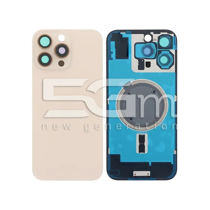 Coque Arrière Titane Désert + Support + Anneau Magnétique iPhone 16 Pro Max