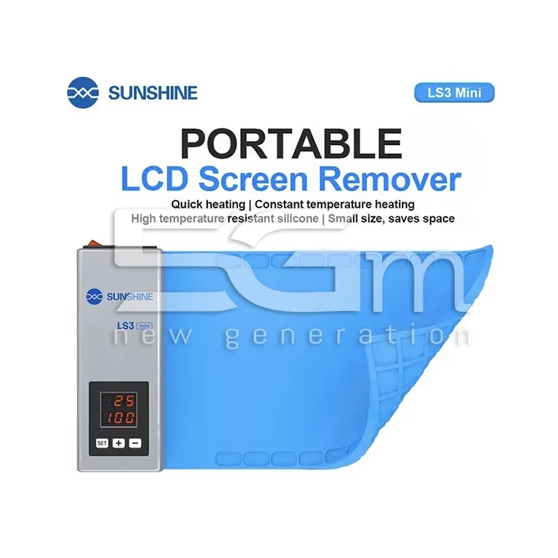 Sunshine LS3 Mini LCD Screen Remover | Riscaldamento 130°C | 5G-M
