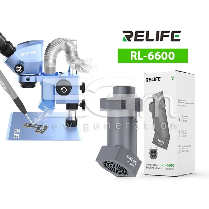 Extrator de Fumos Relife RL-6600 Cinza para Microscópio | 5G-M