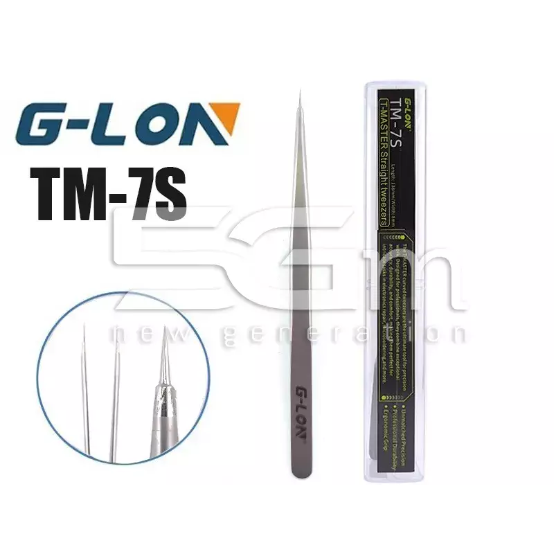 G-LON TM-7S T-Master Straight Tweezers