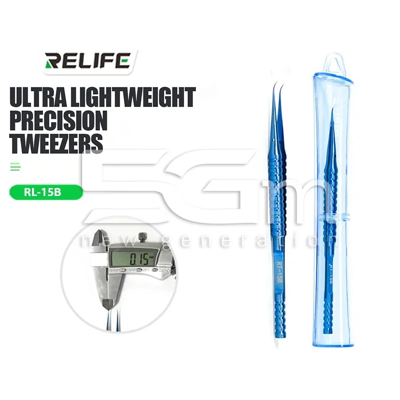 Relife Sunshine RT-15B Curved Precision Tweezers | 5G-M